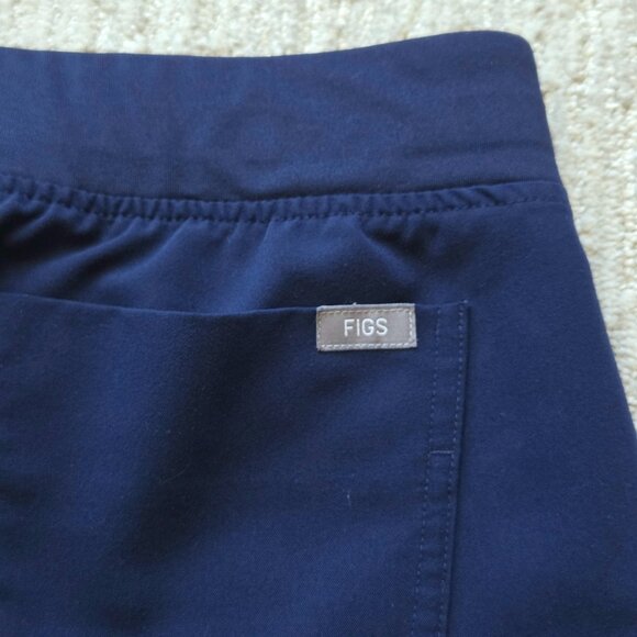FIGS Scrub Set Women Navy Blue Catarina Top Small Zamora Jogger Pants Petite XS - Picture 14 of 16